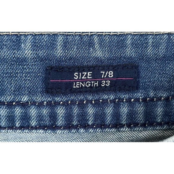 Vigoss Jeans The Chelsea Boot Cut Women's Size 7/8 Stretch Distressed Blue Denim - Picture 6 of 15